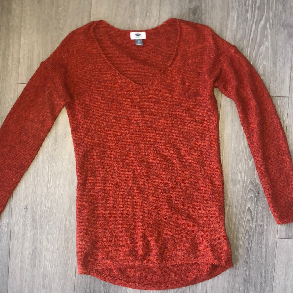 Burnt orange sweater
